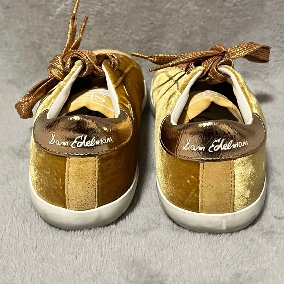 Sam Edelman Big Kids' Aubrie, Lace-Up Sneakers, Girls Size 3M Gold‎ NEW Youth - Picture 4 of 11